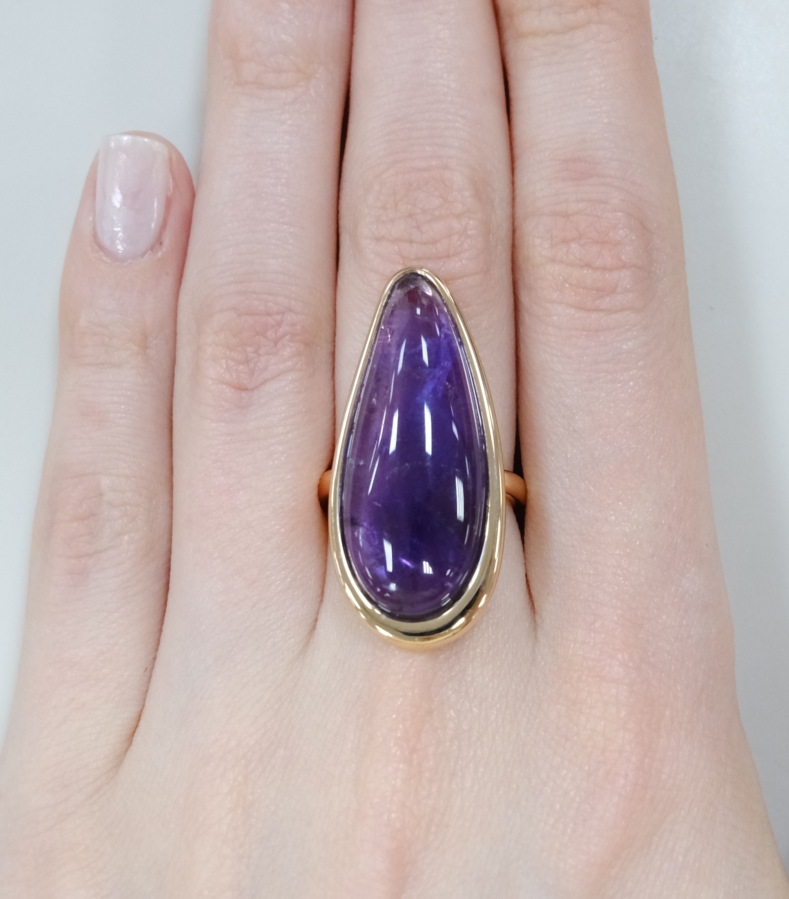 Серебряное кольцо с аметистом